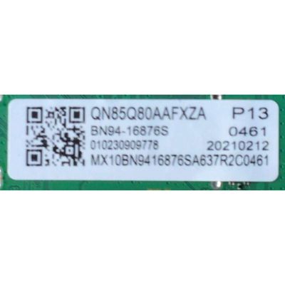 MAIN PARA TV SAMSUNG NUMERO DE PARTE BN94-16876S / BN41-02855A / BN41-02855 / BN41-02855A-000 / BN97-18270J / DISPLAY BN96-50258A / PANEL CY-TT085FMHV1H / MODELO QN85Q80AAFXZA CA01 / QN85Q80AAFXZA / QN85Q80AA - Imagen 3